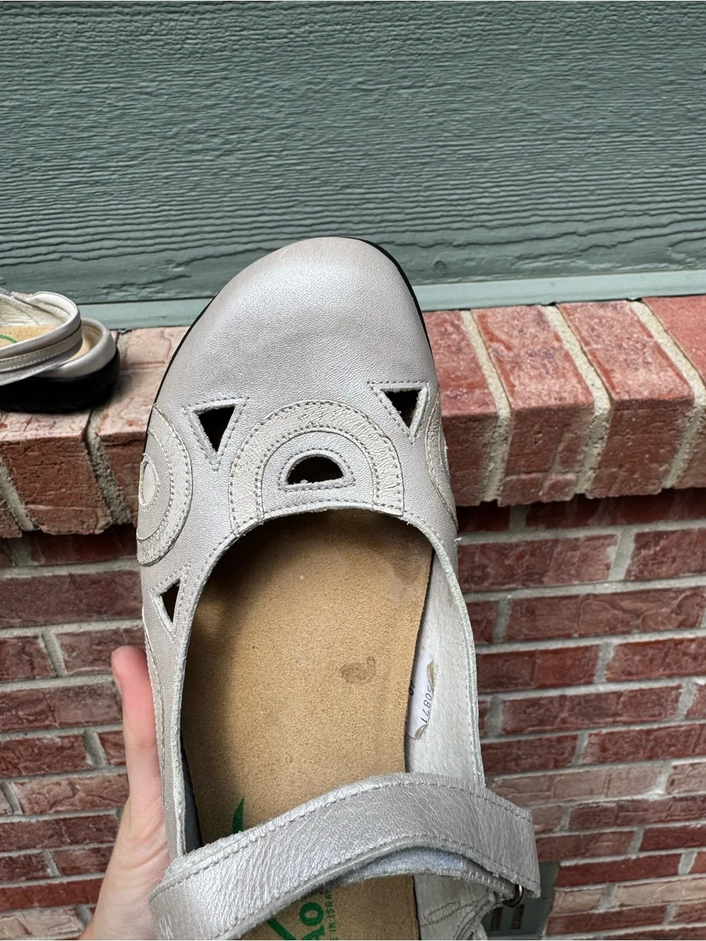 Naot Beige/Taupe Mary Jane Comfort Flats